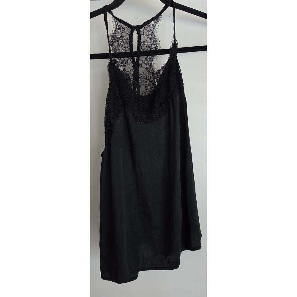 Honey Punch Tank Top Women S Black Solid Sleeveless Blouse Shirt Cami